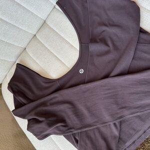 Lululemon Align V-Neck Dark Brown Long Sleeve Top